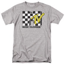 Load image into Gallery viewer, Mtv Checker Board Logo Mens T Shirt Athletic Heather
