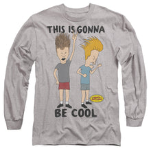 Load image into Gallery viewer, Beavis And Butthead Gonna Be Cool Mens Long Sleeve Shirt Athletic Heather
