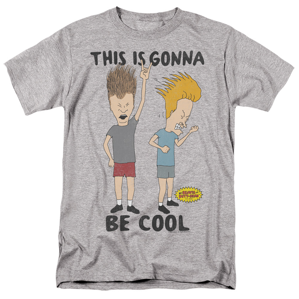 Beavis And Butthead Gonna Be Cool Mens T Shirt Athletic Heather