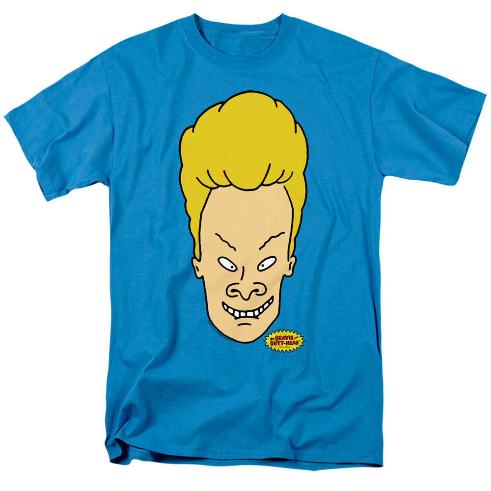 Beavis And Butthead Beavis Headshot Mens T Shirt Turquoise