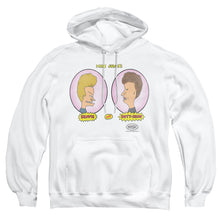 Load image into Gallery viewer, Beavis And Butthead Heads In Ovals Mens Hoodie White
