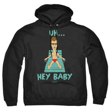 Load image into Gallery viewer, Beavis And Butthead Uh Hey Baby Mens Hoodie Black
