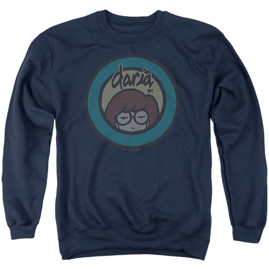 Mtv Mtv Daria Logo Mens Crewneck Sweatshirt Navy Officially Licensed