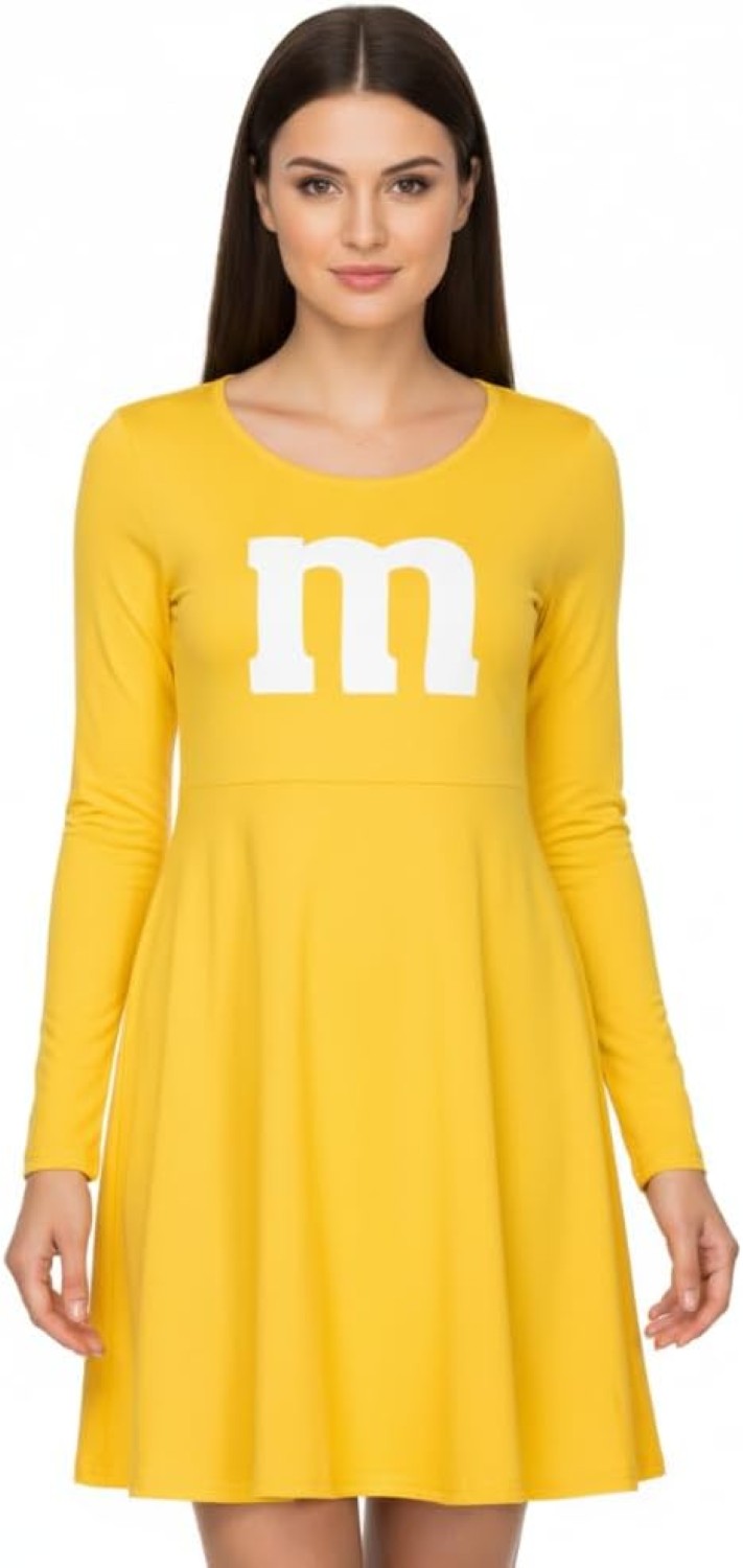 M Team Long Sleeve Women’s Adult Costume Dress Fun Halloween Cosplay Outfit in Multiple Colors