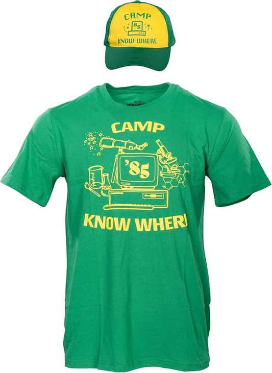 Stranger Things Dustin Camp Know Where Adult Unisex Halloween Cosplay Costume Set