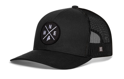 Maine Trucker Haka Hat Black MNE X Snapback