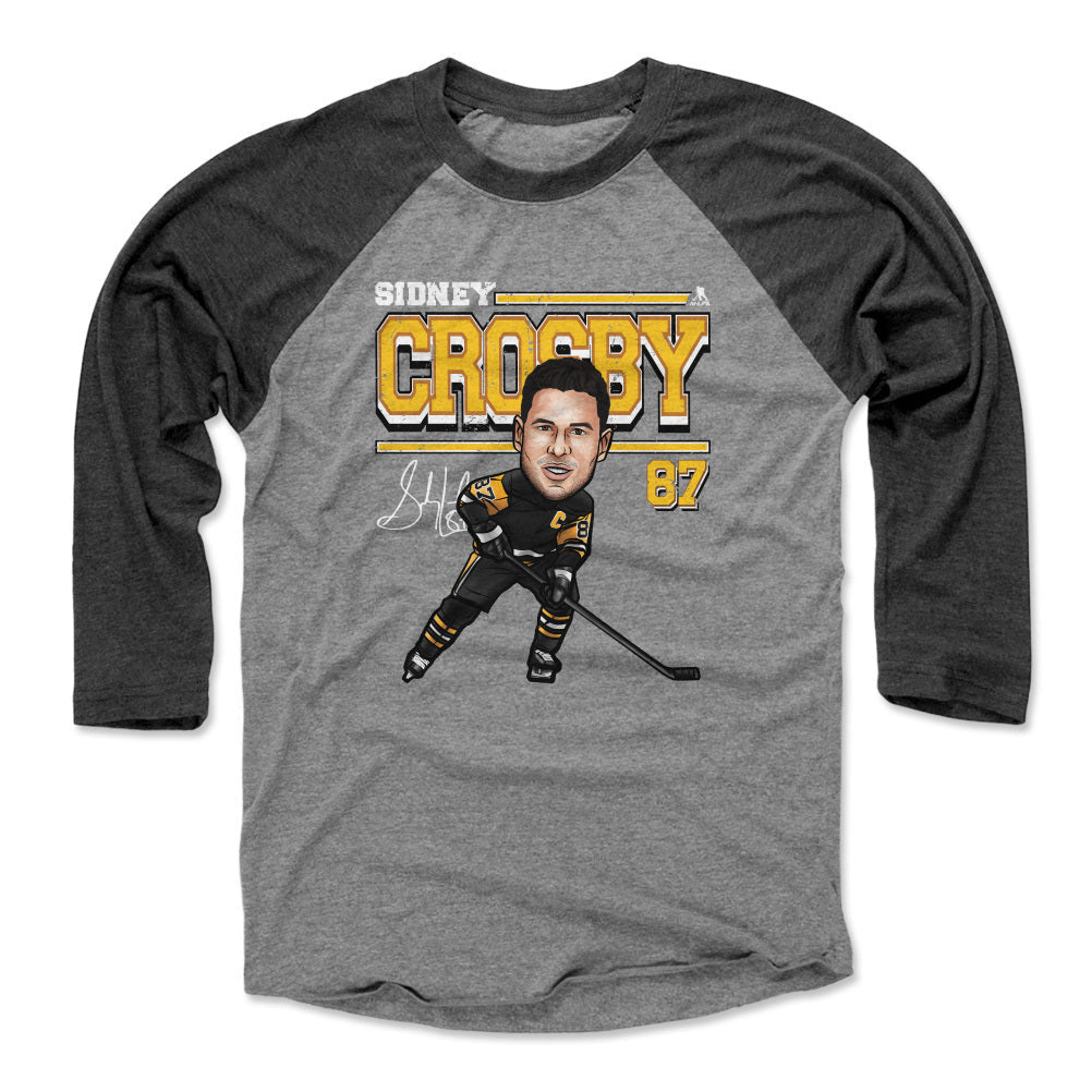 Sidney Crosby Pittsburgh Cartoon WHT