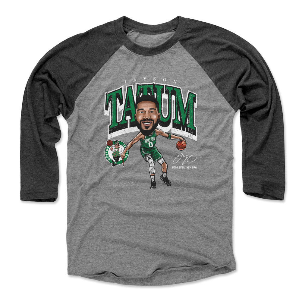 Jayson Tatum Boston Celtics Cartoon WHT