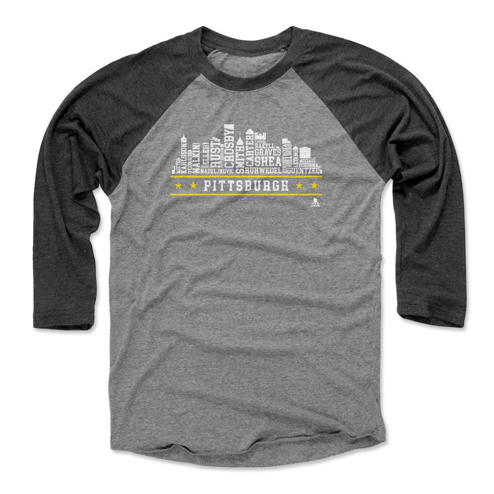 Pittsburgh Hockey Roster Skyline 23 WHT