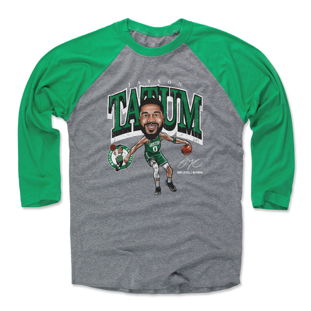 Jayson Tatum Boston Celtics Cartoon WHT