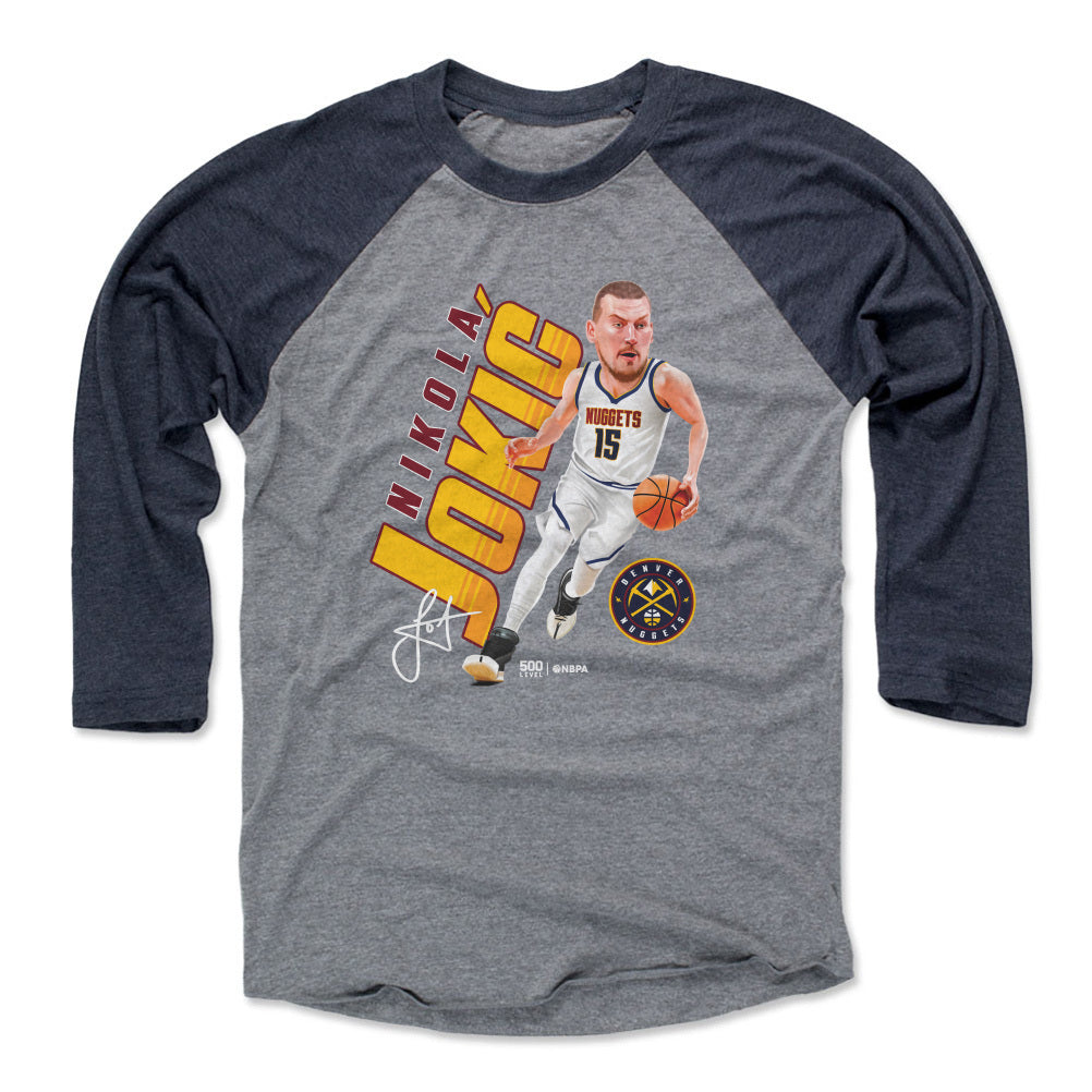 Nikola Jokic Denver Nuggets Caricature WHT