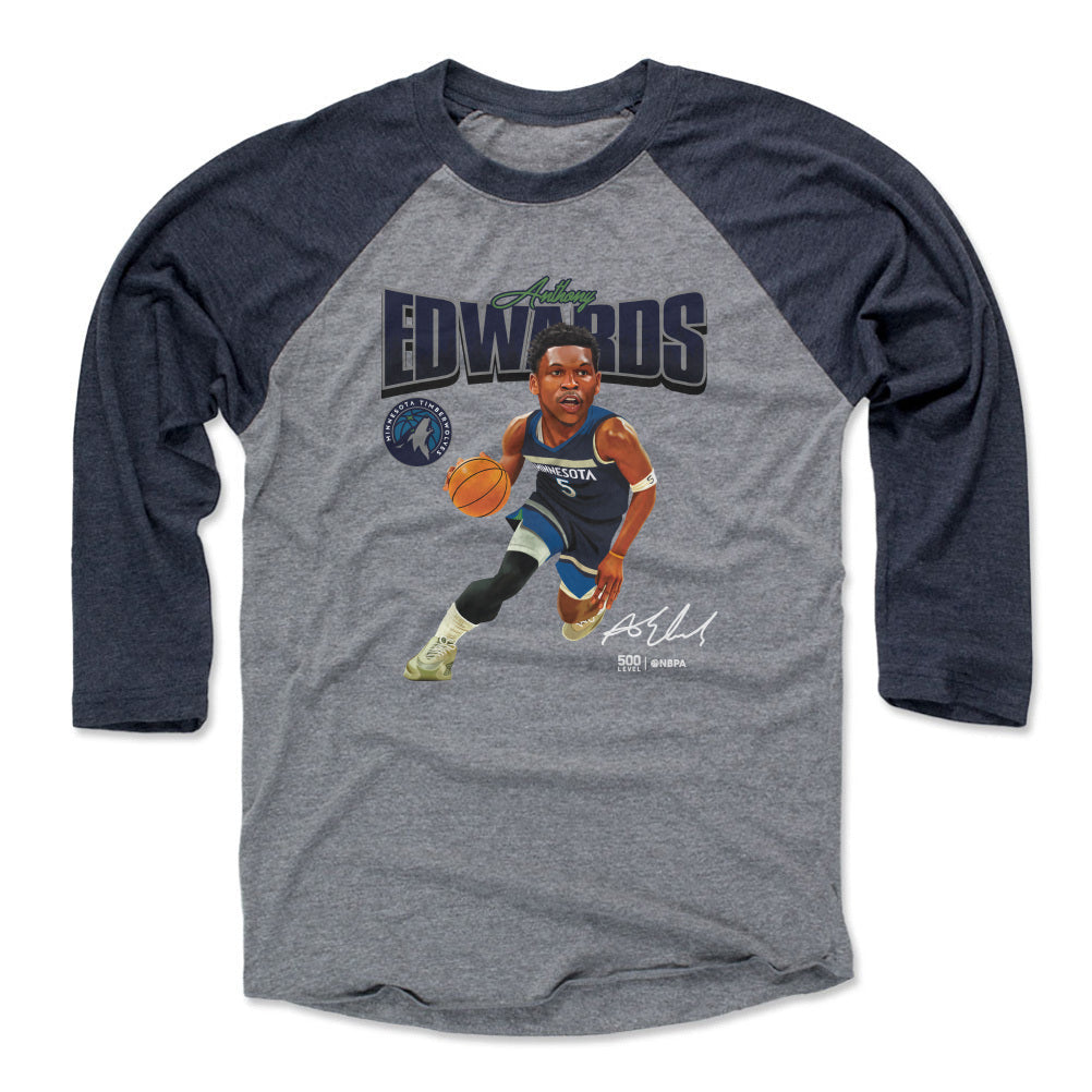 Anthony Edwards Minnesota Timberwolves Caricature WHT