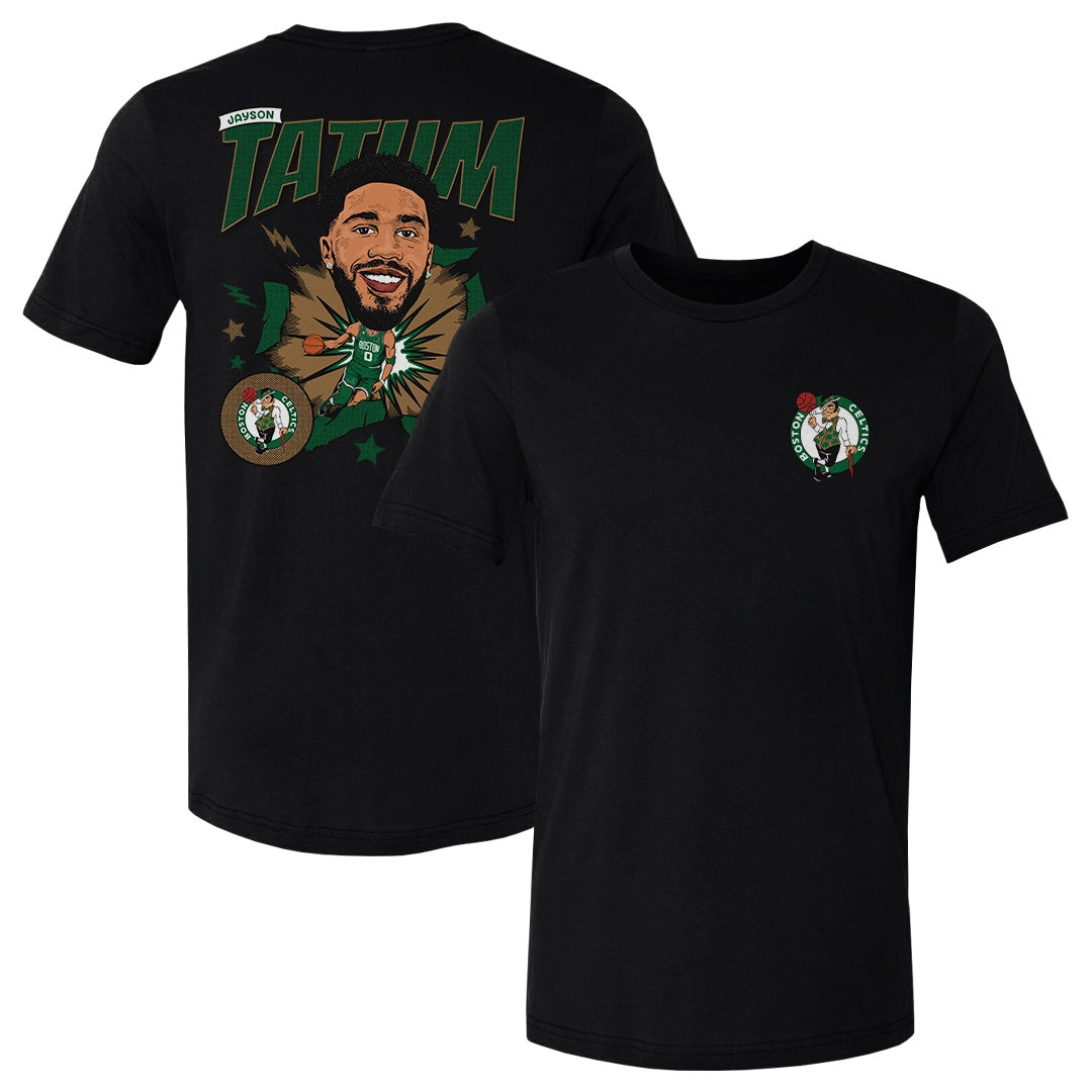 Jayson Tatum Boston Celtics Caricature F&B WHT