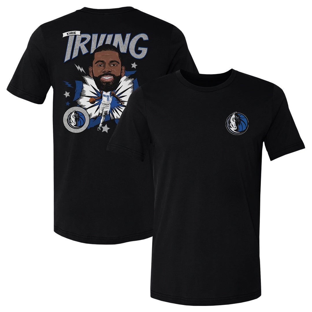 Kyrie Irving Dallas Mavericks Caricature F&B WHT