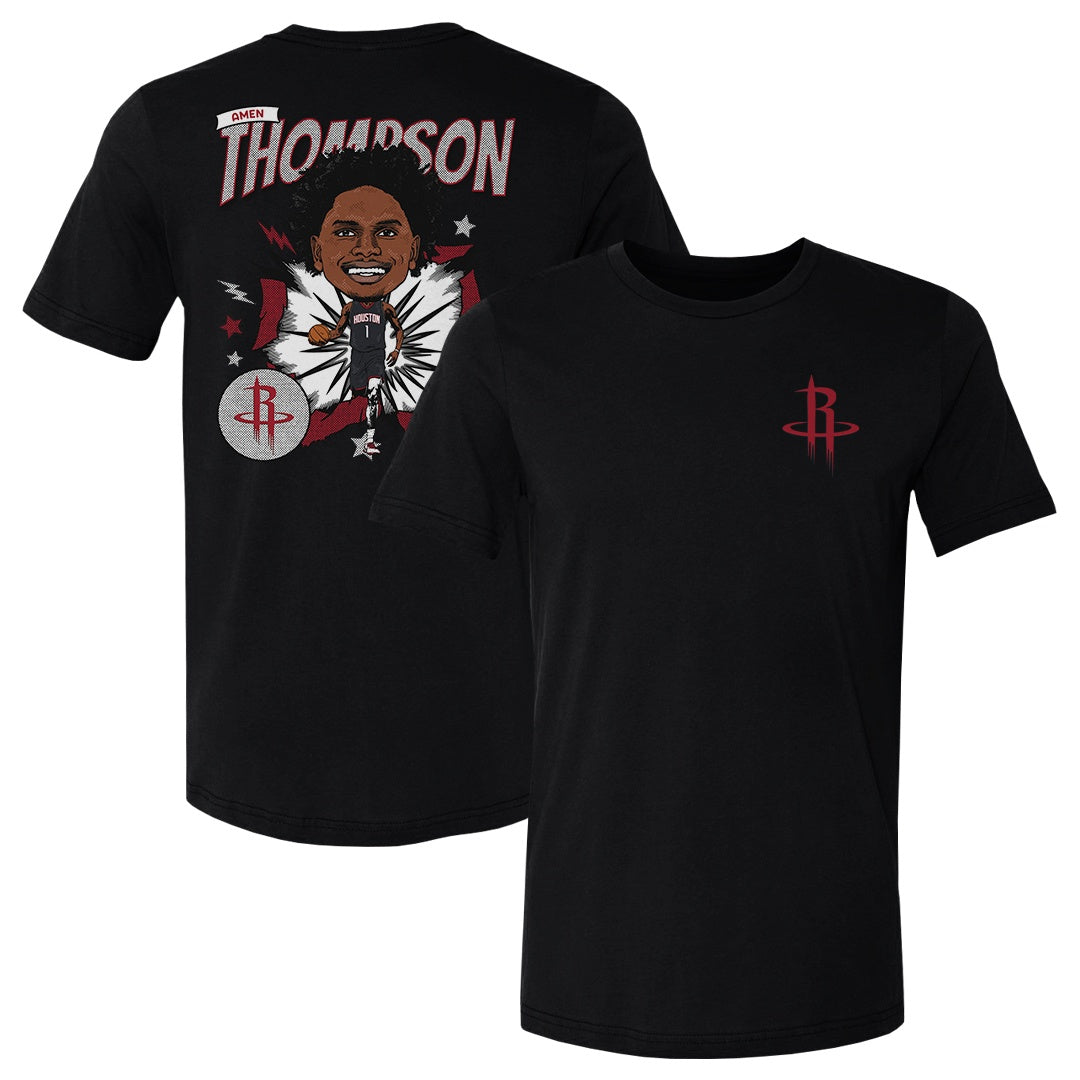 Amen Thompson Houston Rockets Caricature F&B WHT