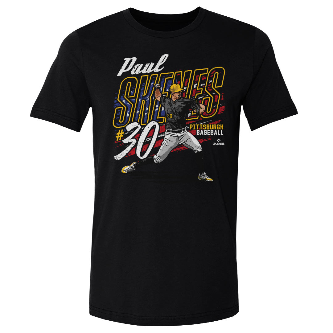 Paul Skenes Pittsburgh American Flag WHT