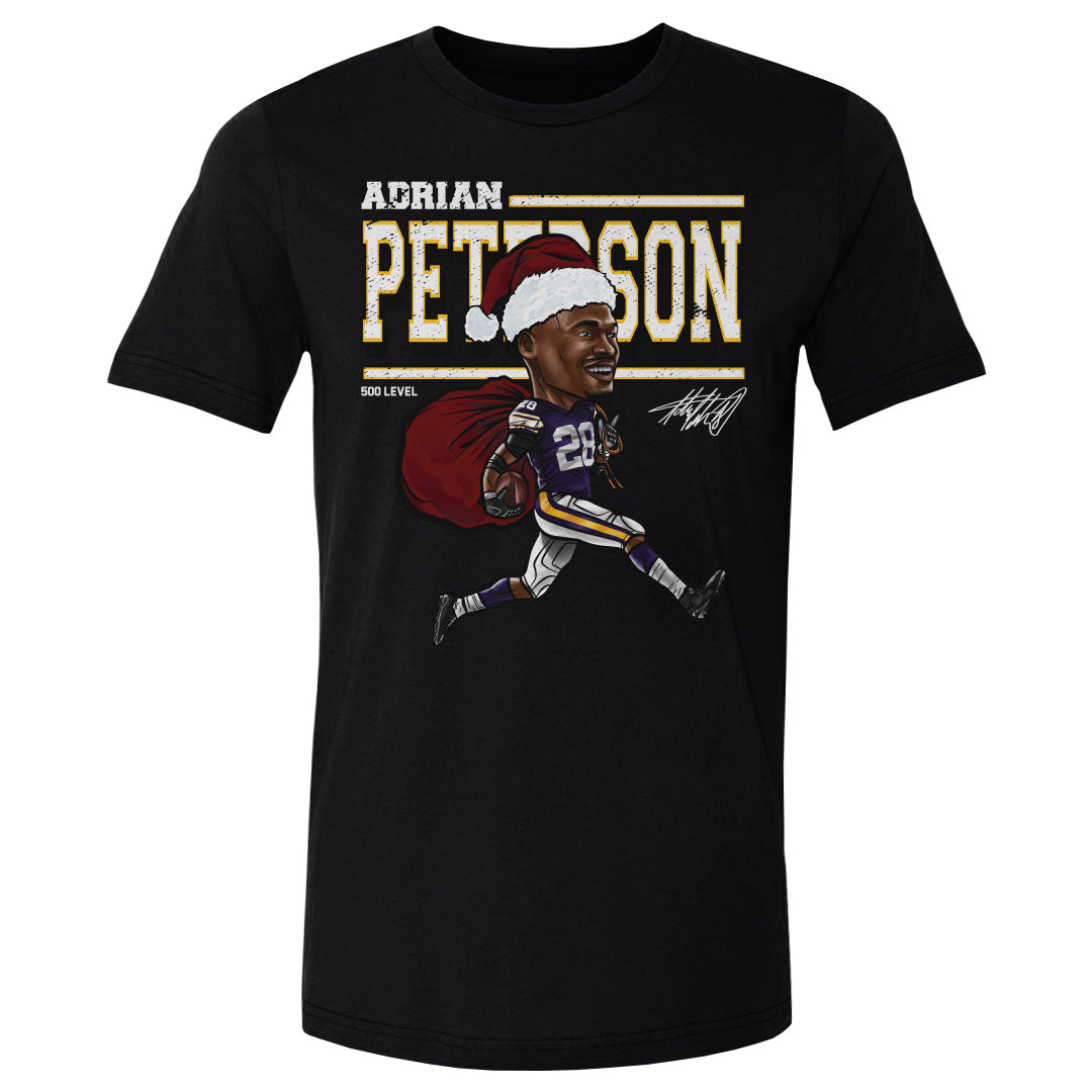 Adrian Peterson Minnesota Cartoon Santa Hat WHT