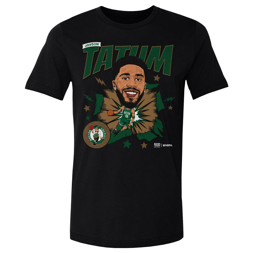 Jayson Tatum Boston Celtics Caricature WHT