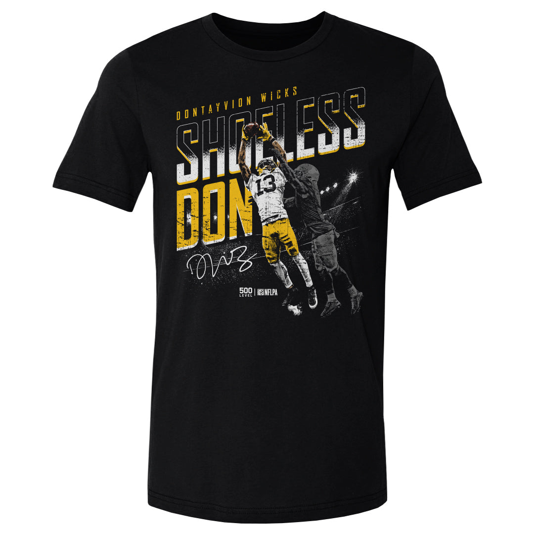 Dontayvion Wicks Green Bay Shoeless Catch WHT