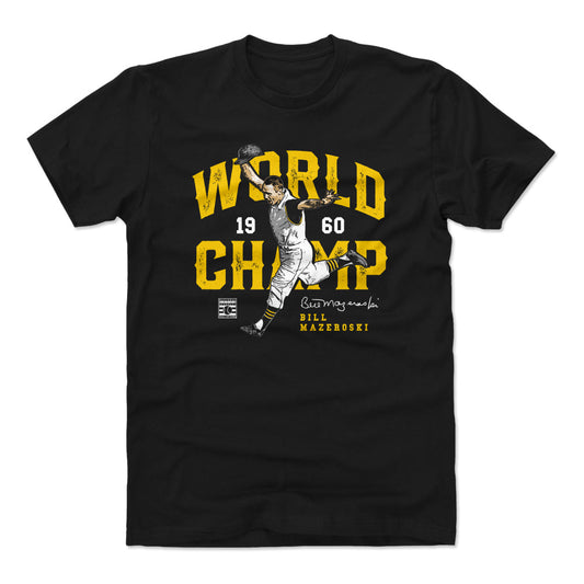 Bill Mazeroski World Champ WHT Mens T Shirt 500 Level Officially Licensed Fan Gear