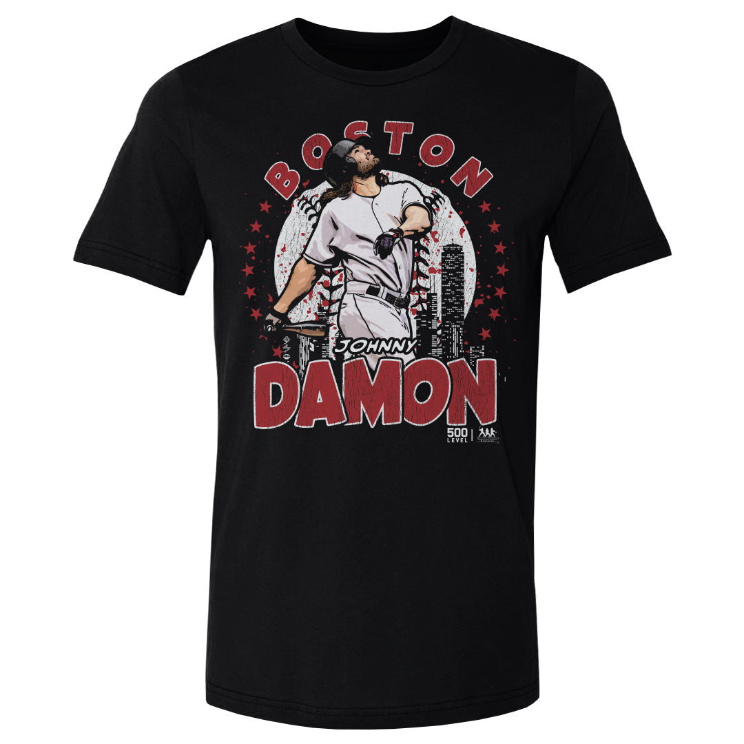 Johnny Damon Boston Gritty WHT