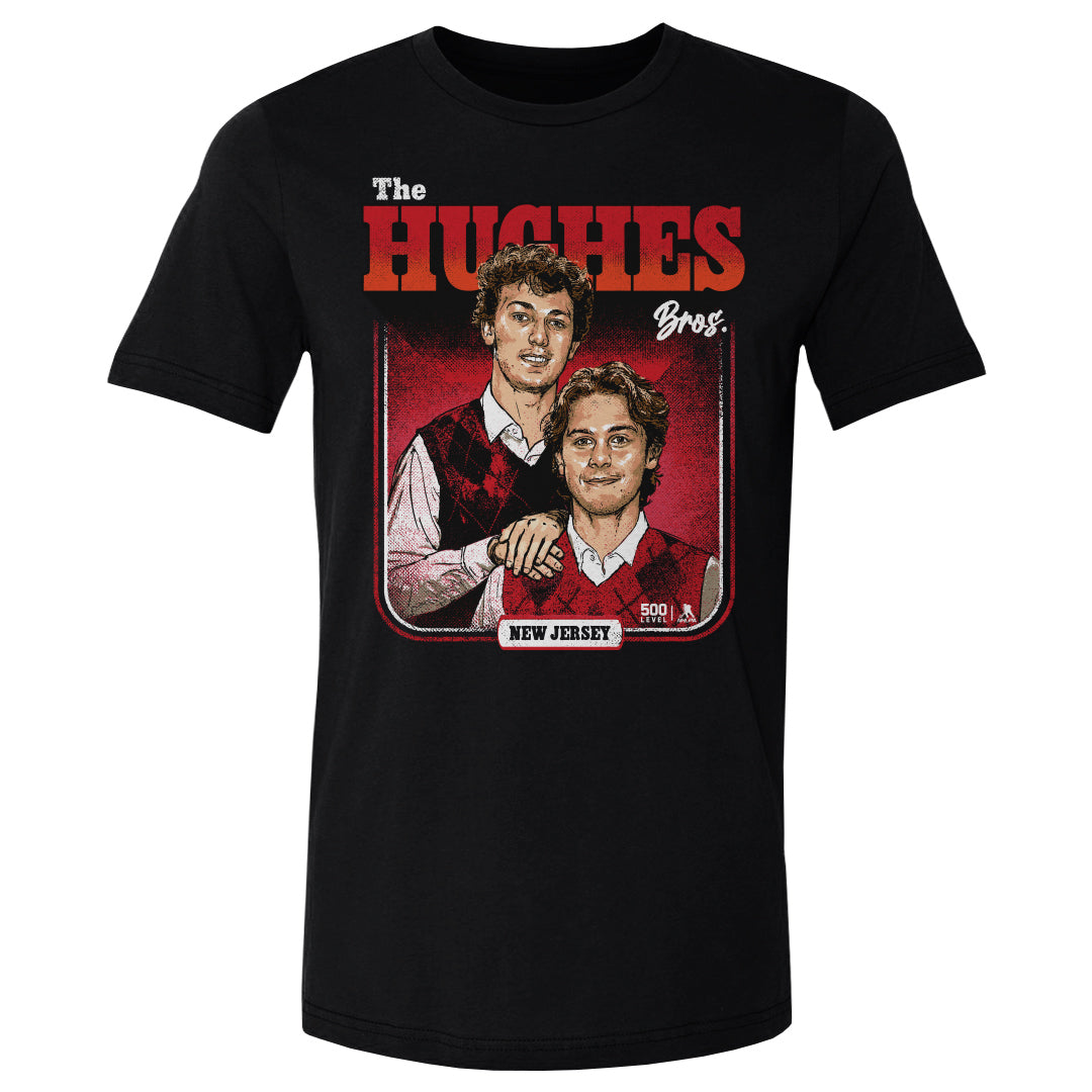 Luke Hughes & Jack Hughes New Jersey Step Brothers WHT