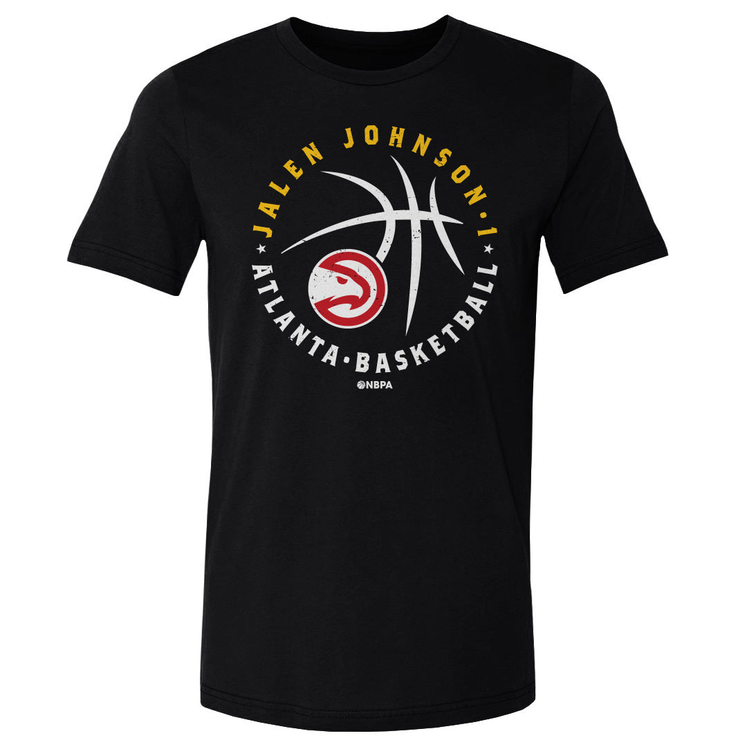 Jalen Johnson Atlanta Hawks Player Ball WHT