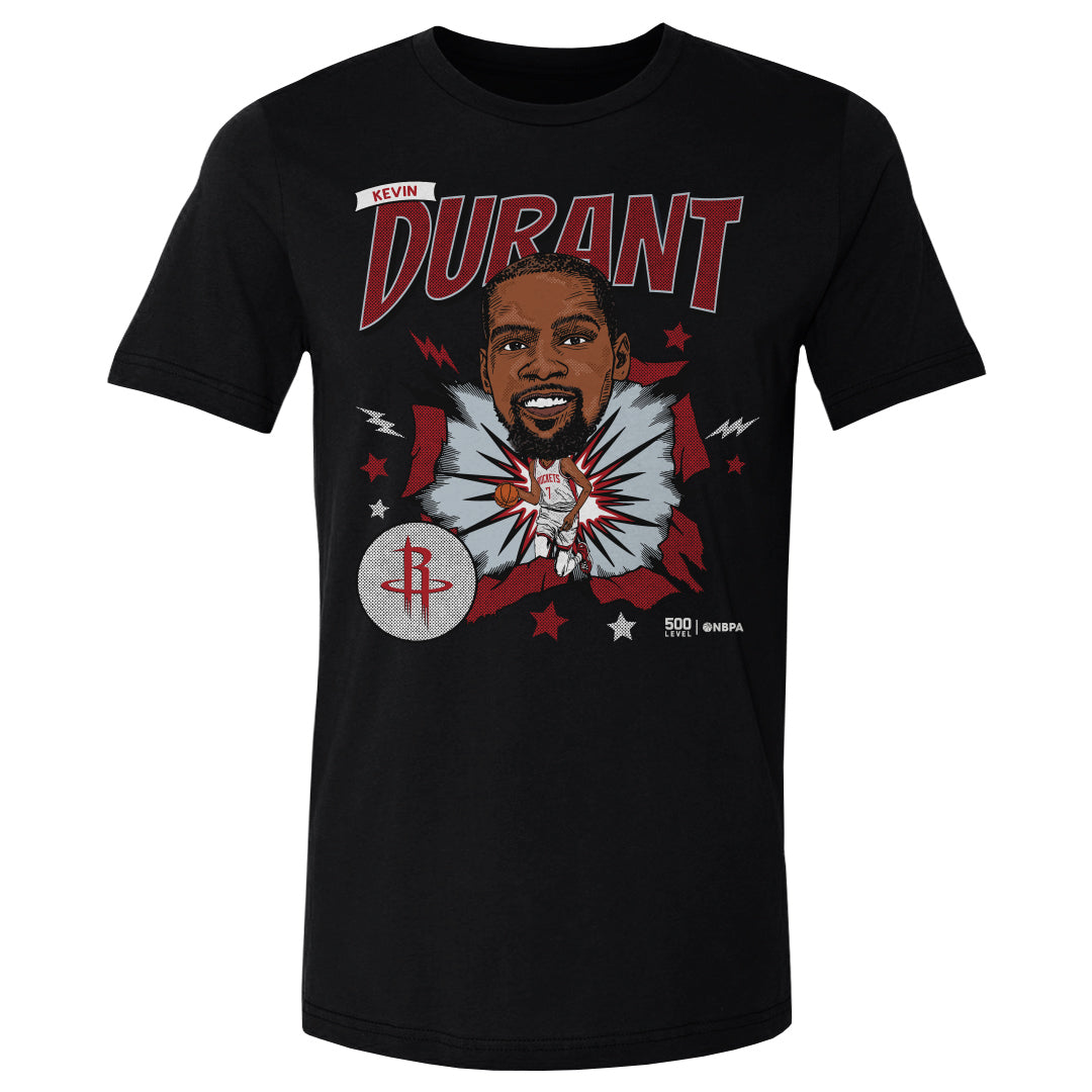 Kevin Durant Houston Rockets Caricature WHT