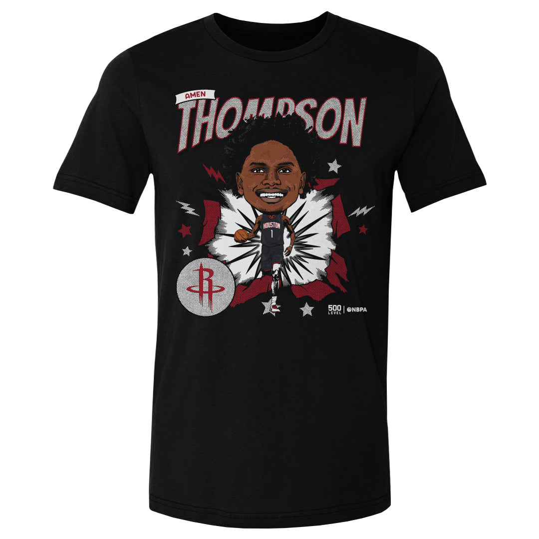 Amen Thompson Houston Rockets Caricature WHT
