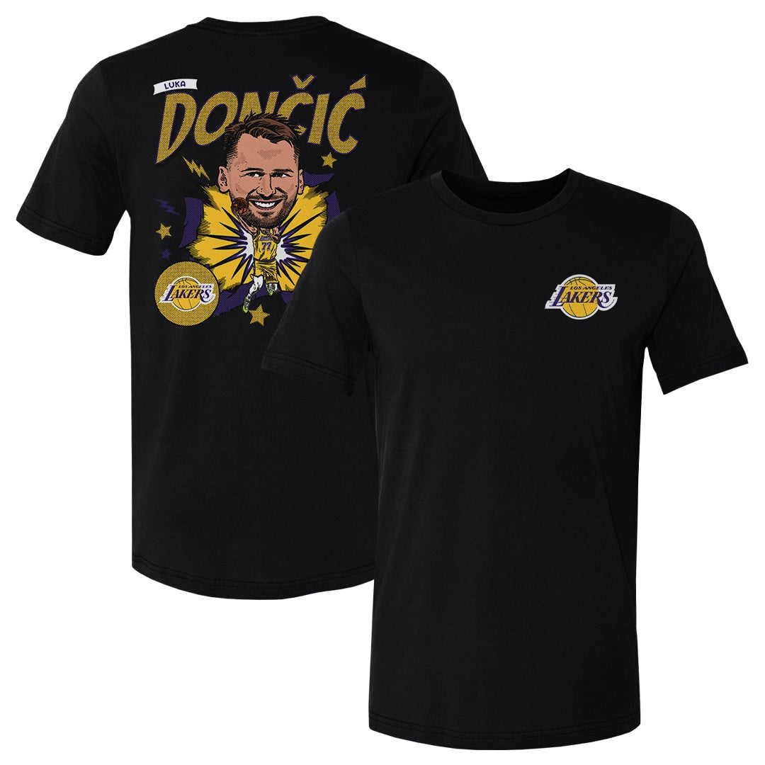 Luka Doncic Los Angeles Lakers Caricature F&B WHT