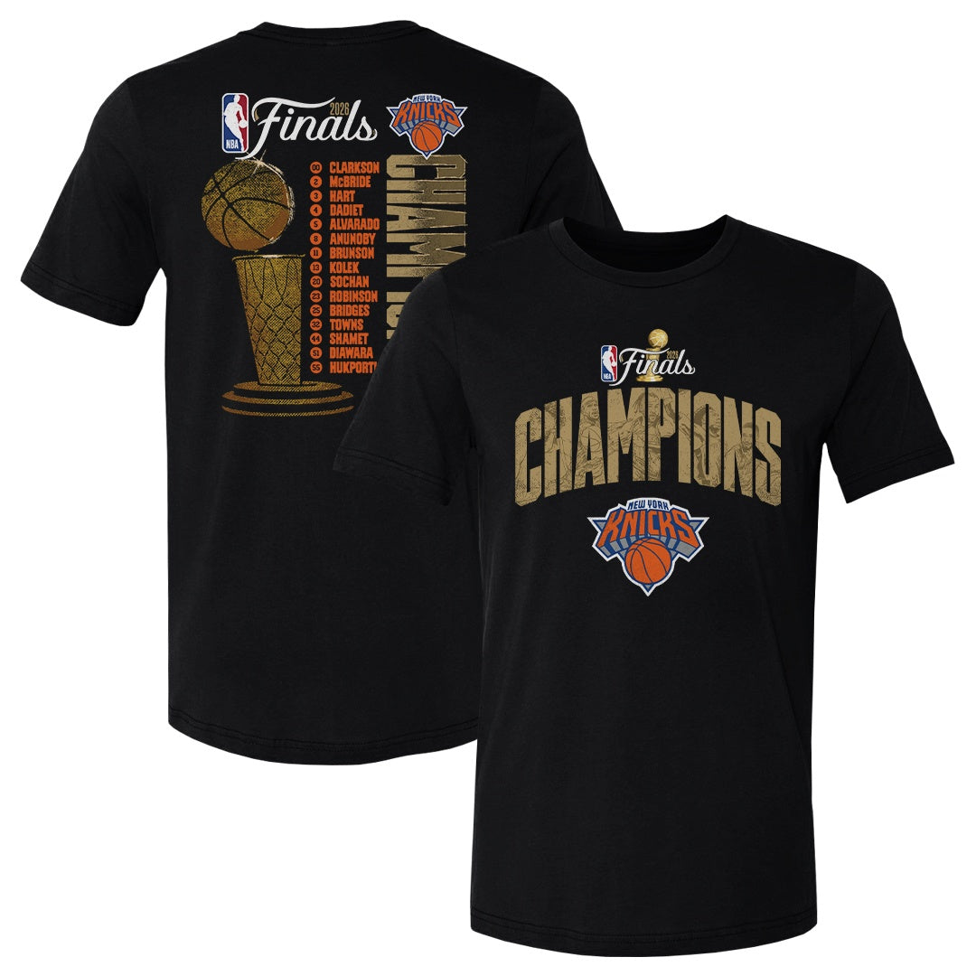 New York Knicks NBA Finals 2026 Champions Roster F&B WHT
