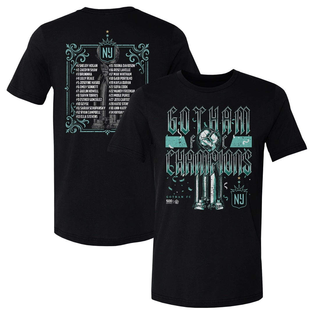 Gotham FC 2025 NWSL Champions Roster F&B WHT