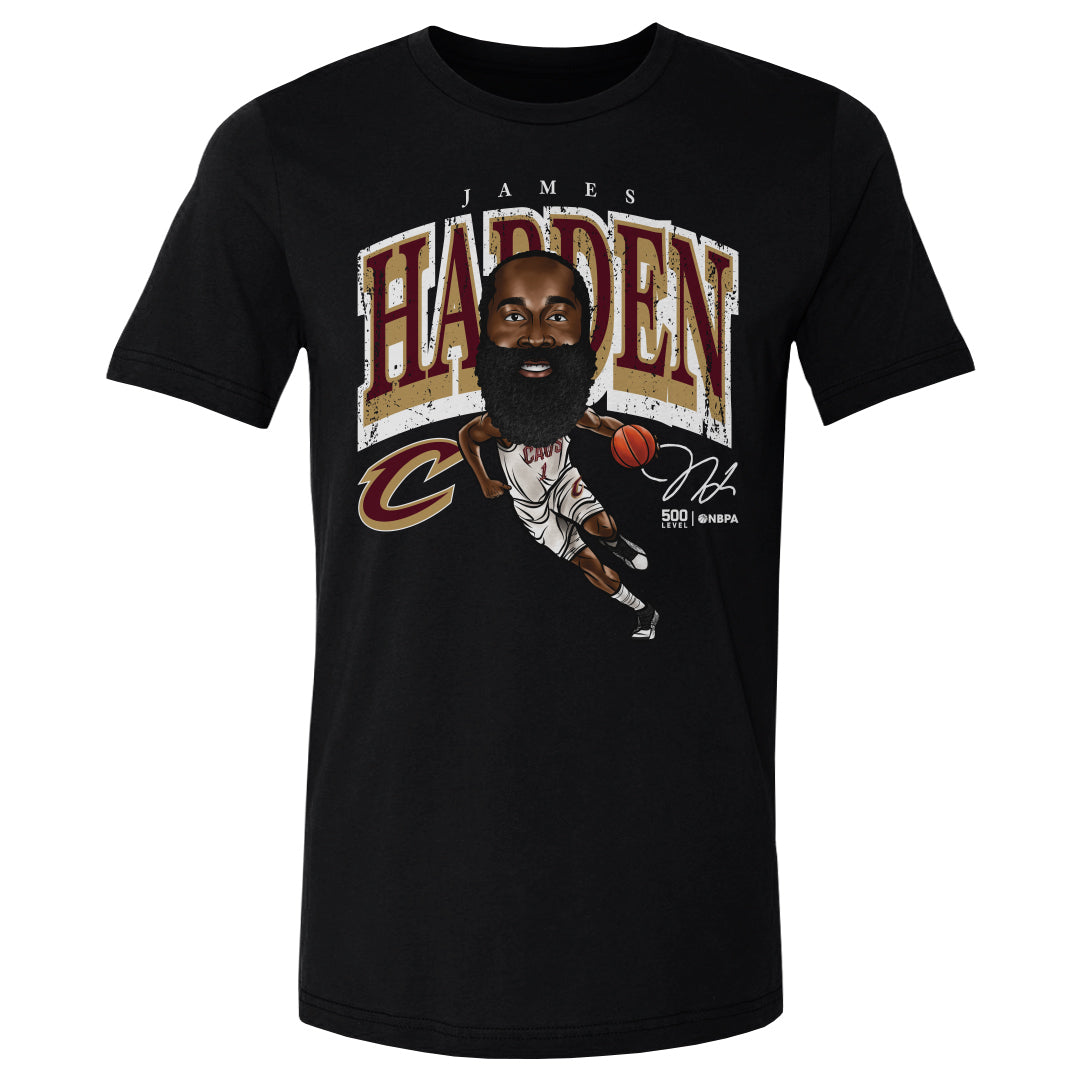 James Harden Cleveland Cavaliers Cartoon WHT