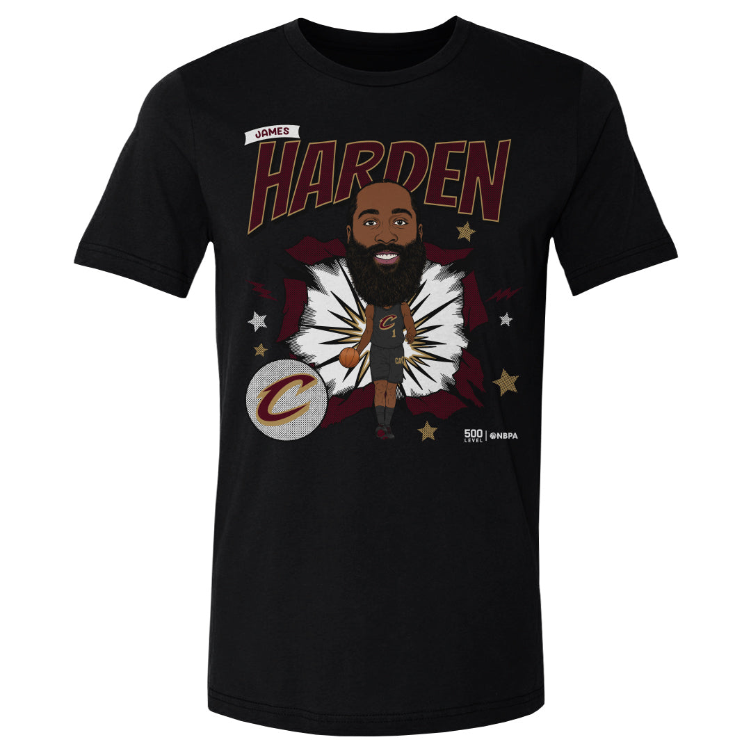James Harden Cleveland Cavaliers Caricature WHT