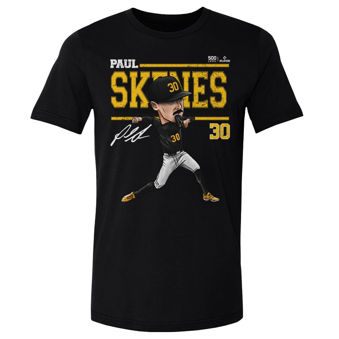Paul Skenes Pittsburgh Cartoon WHT