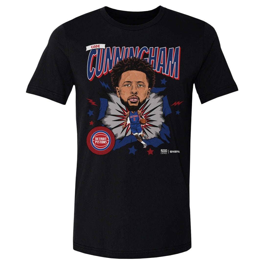 Cade Cunningham Detroit Pistons Caricature WHT