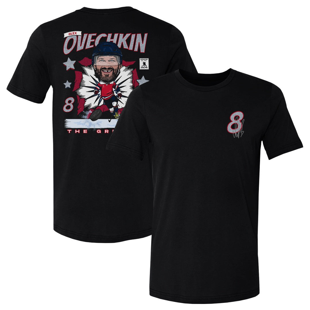 Alex Ovechkin Washington Caricature F&B WHT