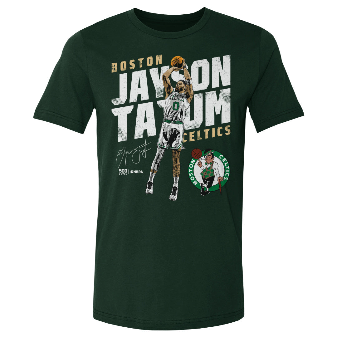 Jayson Tatum Boston Celtics Slant WHT
