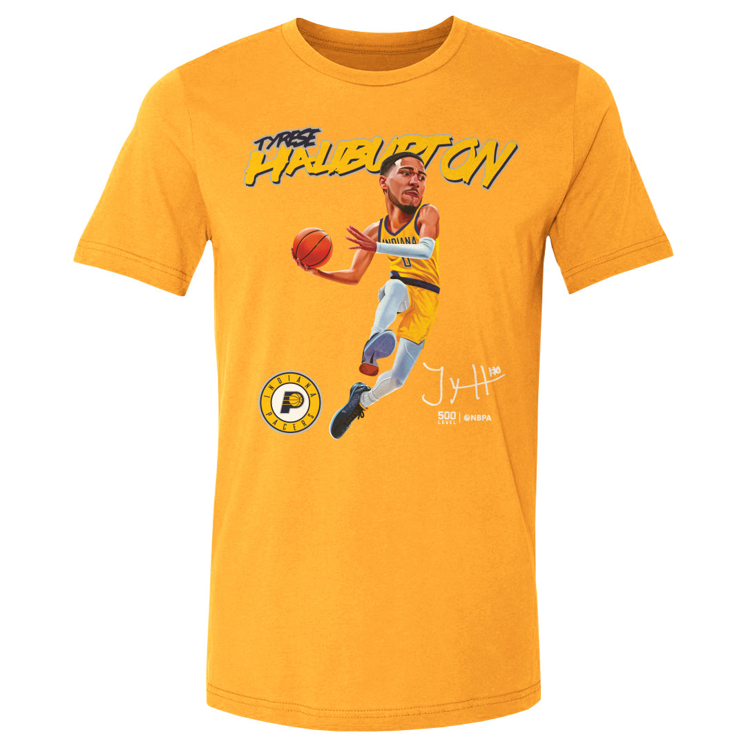 Tyrese Haliburton Indiana Pacers Caricature WHT