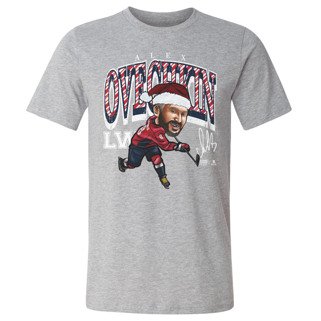 Alex Ovechkin Washington Cartoon Santa Hat WHT