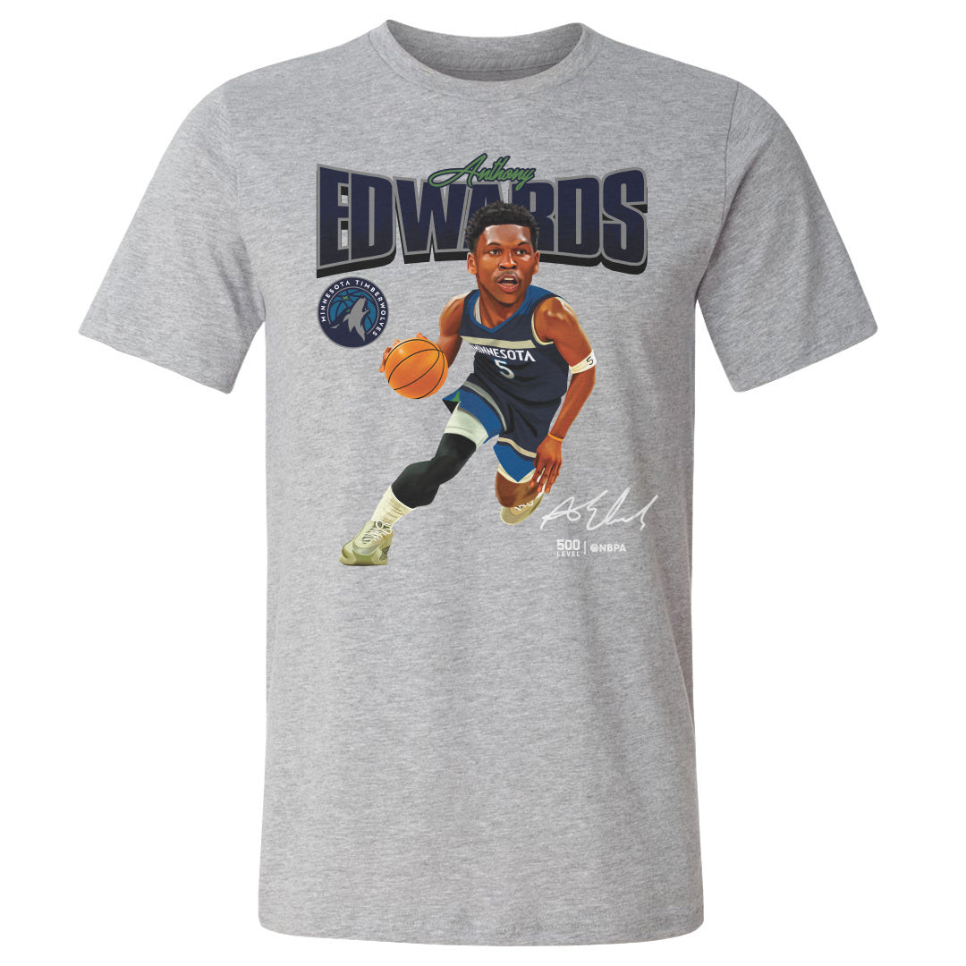 Anthony Edwards Minnesota Timberwolves Caricature WHT