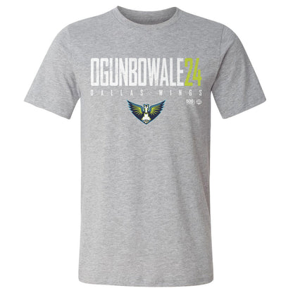 Arike Ogunbowale Dallas Wings Elite WHT Mens T Shirt 500 Level Officially Licensed Fan Gear