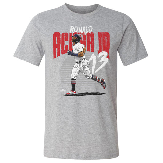 Ronald Acuna Jr. Rise R WHT Mens T Shirt 500 Level Officially Licensed Fan Gear