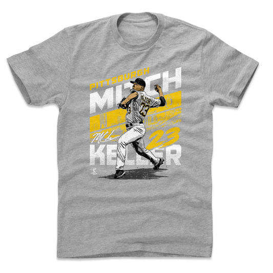 Mitch Keller City Name WHT Mens T Shirt 500 Level Officially Licensed Fan Gear