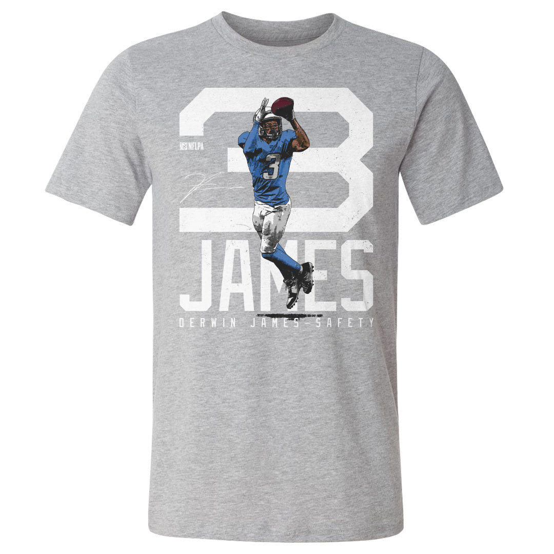 Derwin James Los Angeles C Bold Number WHT