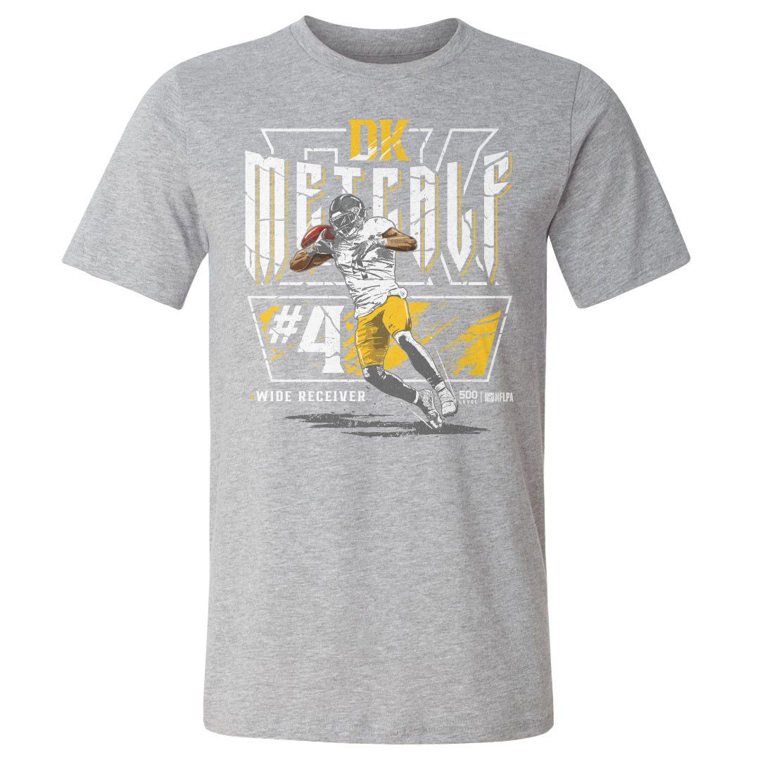 DK Metcalf Pittsburgh Shoulder Catch WHT