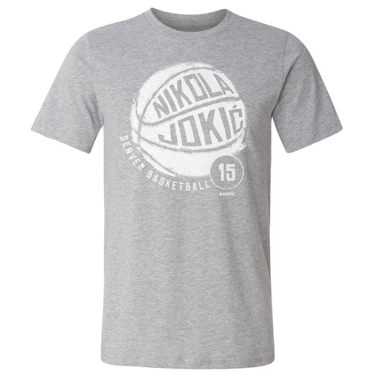 Nikola Jokic Denver Basketball WHT Mens T Shirt 500 Level Officially Licensed Fan Gear