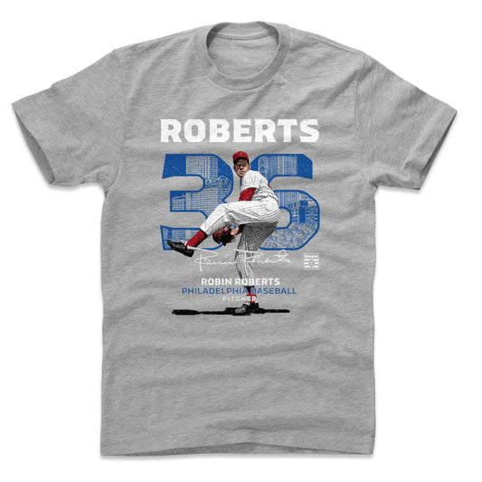 Robin Roberts Throwback Number WHT Mens T Shirt 500 Level Officially Licensed Fan Gear