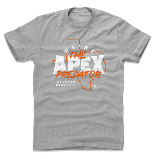 Houston Baseball Apex Predator WHT Mens T Shirt 500 Level Officially Licensed Fan Gear