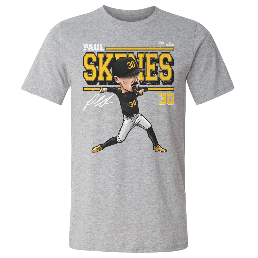 Paul Skenes Pittsburgh Cartoon WHT